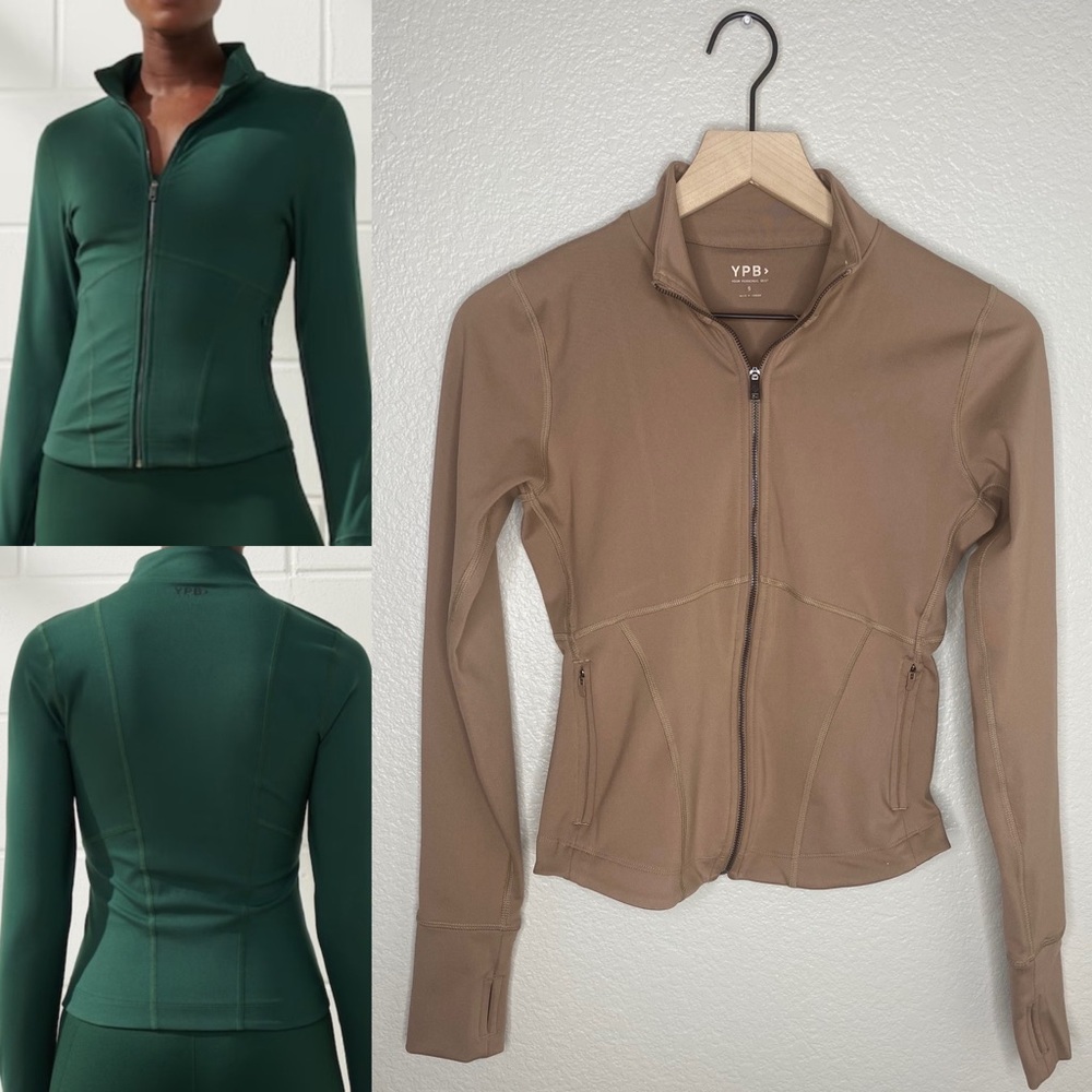Abercrombie & Fitch NWOT YPB sculptLUX Long-Sleeve Slim Full Zip / Size Small